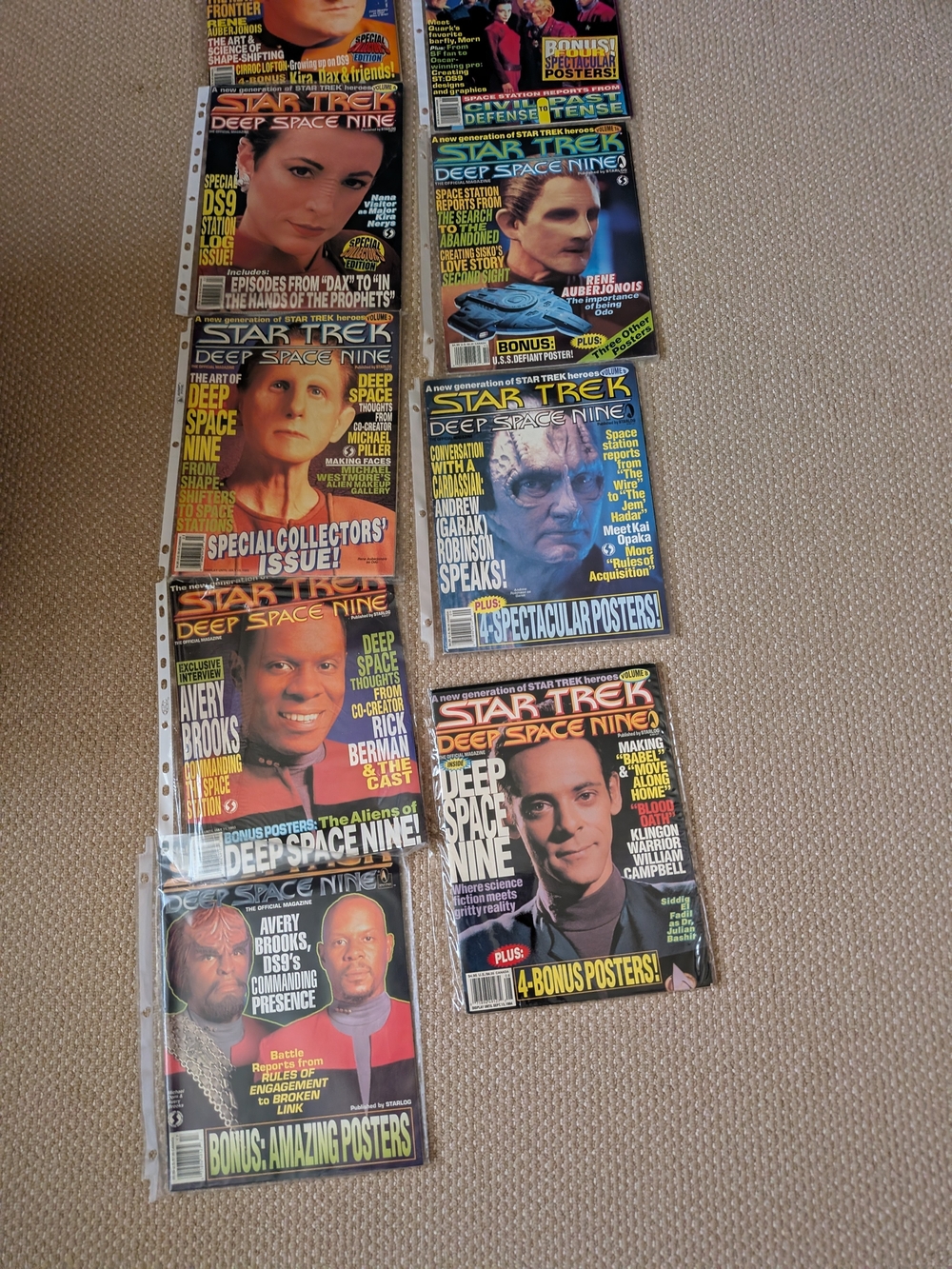 Star Trek: Deep Space Nine Magazine Lot - Colorful Covers